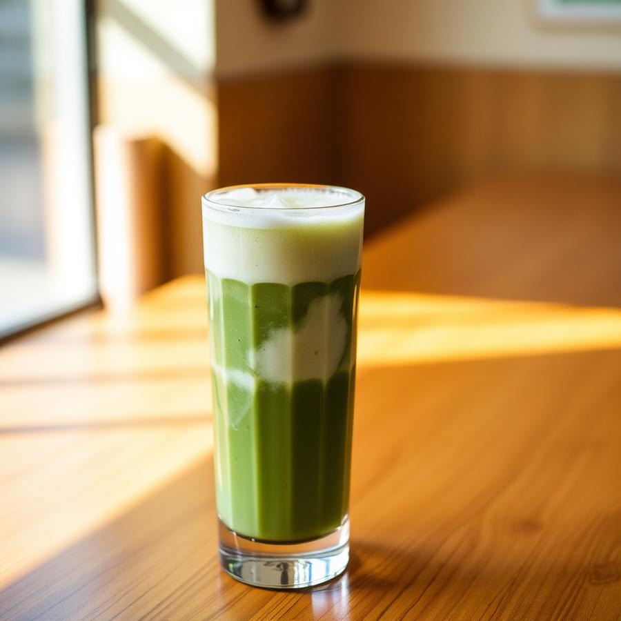 Honey Vanilla Matcha served at Cafe Iroki