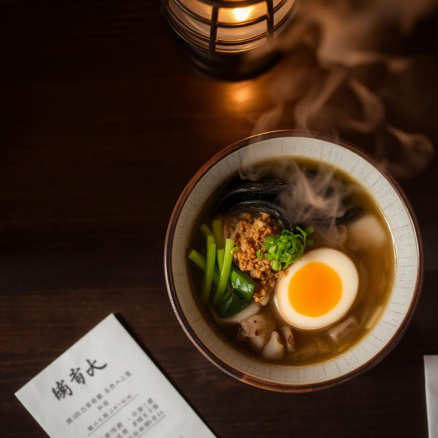 Hot Mushroom Ramen served at Cafe Iroki